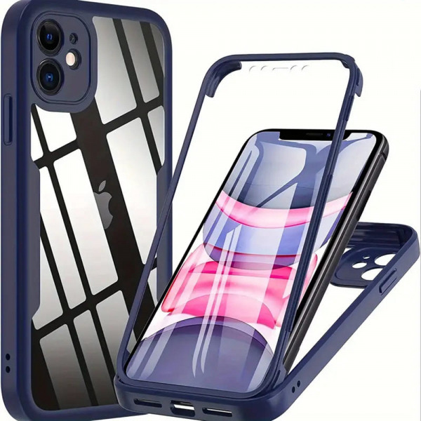 Husa pentru Apple iPhone 11, Techsuit, ColorVerse 360, Albastra