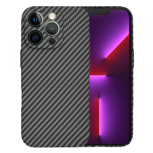 Husa pentru Apple iPhone 13 Pro, Techsuit, Carbonite FiberShell, Neagra