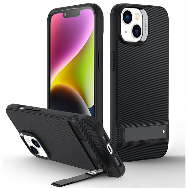 Husa pentru Apple iPhone 14 / 13, ESR, Air Shield Boost Kickstand, Neagra