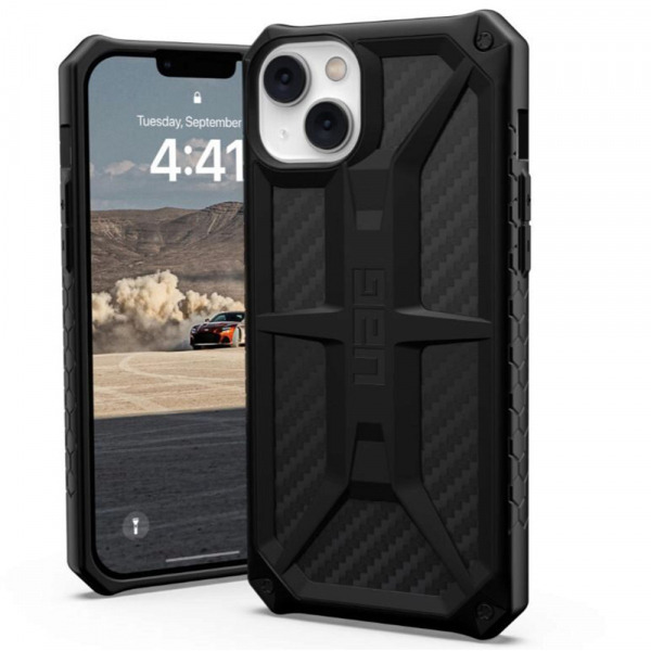 Husa pentru Apple iPhone 14 Plus, Urban Armor Gear, Monarch Carbon, Neagra