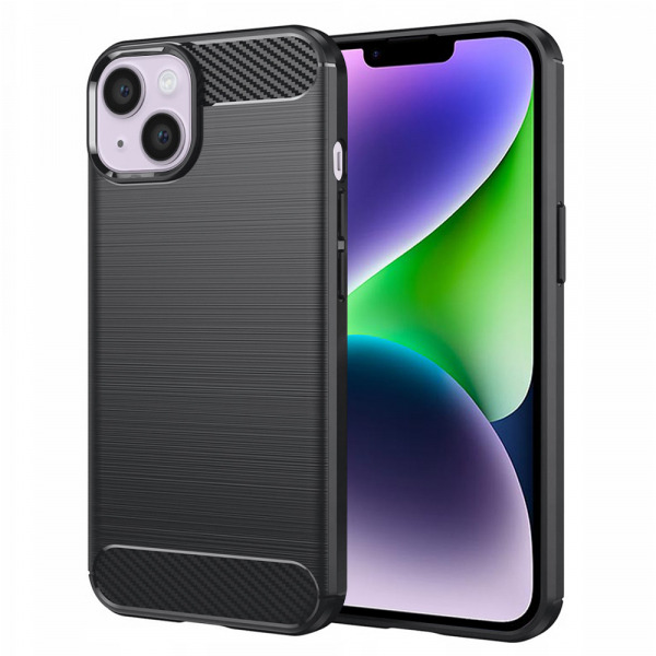 Husa pentru Apple iPhone 14 Plus, Techsuit, Carbon, Neagra