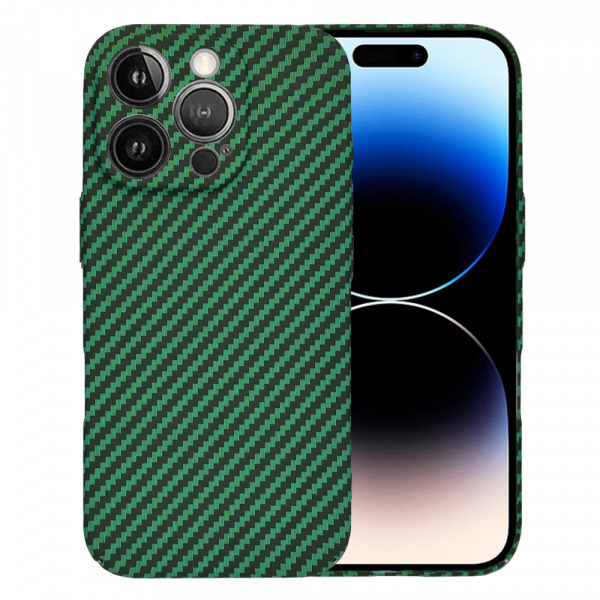 Husa pentru Apple iPhone 14 Pro, Techsuit, Carbonite FiberShell, Verde