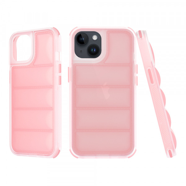 Husa pentru Apple iPhone 14, Techsuit, Wave Shield, Roz