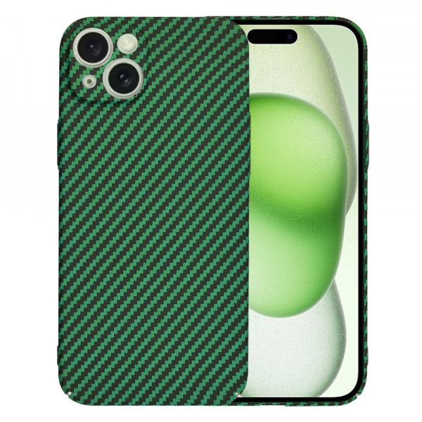 Husa pentru Apple iPhone 15 Plus, Techsuit, Carbonite FiberShell, Verde