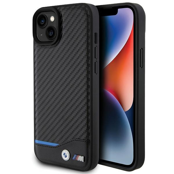 Husa pentru Apple iPhone 15 Plus, BMW, Carbon, Neagra