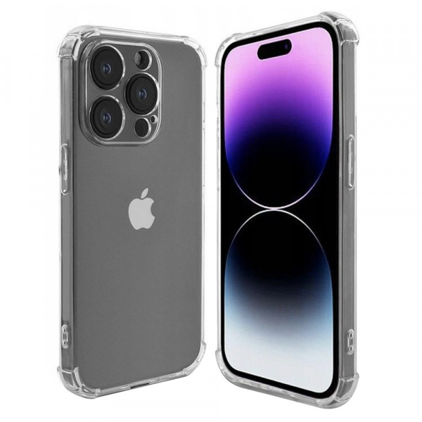 Husa pentru Apple iPhone 15 Pro, Techsuit, Shockproof Clear, Transparenta