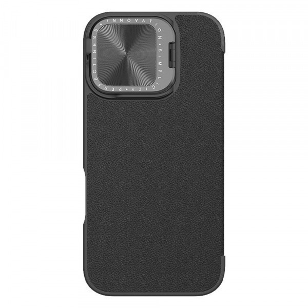 Husa pentru Apple iPhone 16, Nillkin, Qin Prop Plain, Neagra