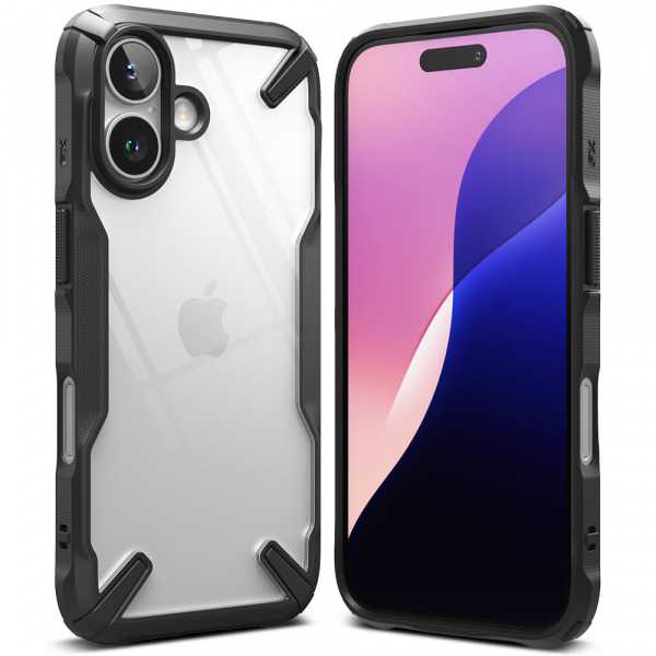 Husa pentru Apple iPhone 16 Plus, Ringke, Fusion X, Neagra