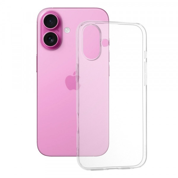Husa pentru Apple iPhone 16 Plus, Techsuit, Clear (Big Lens Hole), Transparenta
