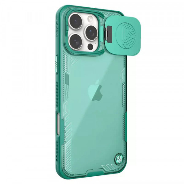Husa pentru Apple iPhone 16 Pro Max, Nillkin, Iceblade Prop (w/o Camera Cutout), Verde