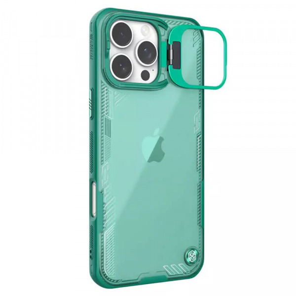 Husa pentru Apple iPhone 16 Pro Max, Nillkin, Iceblade Prop (with Camera Cutout), Verde