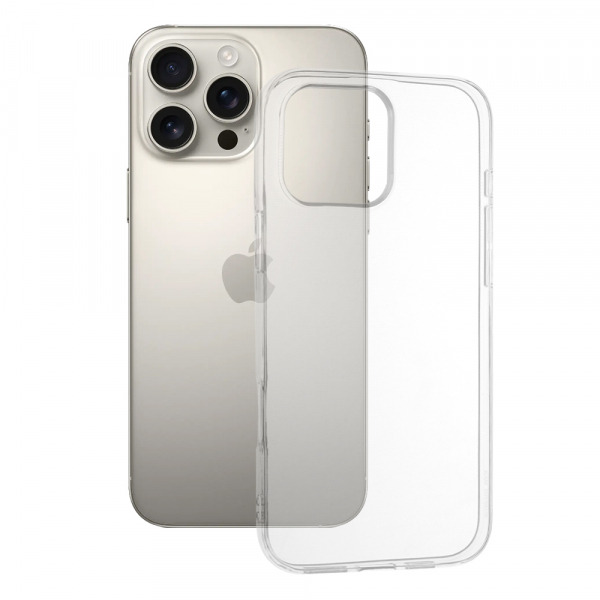 Husa pentru Apple iPhone 16 Pro Max, Techsuit, Clear (Big Lens Hole), Transparenta
