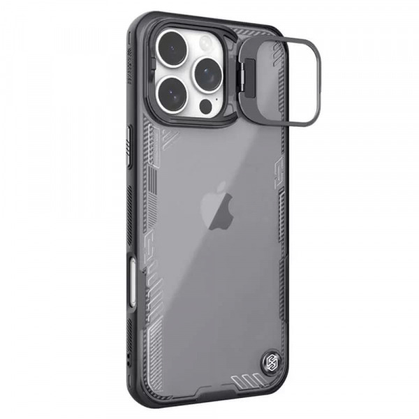 Husa pentru Apple iPhone 16 Pro, Nillkin, Iceblade Prop (with Camera Cutout), Neagra