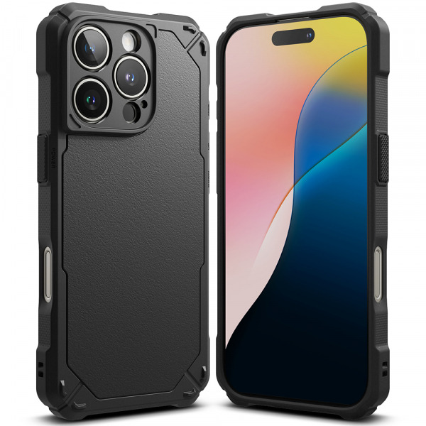 Husa pentru Apple iPhone 16 Pro, Ringke, Rugged Gear, Neagra