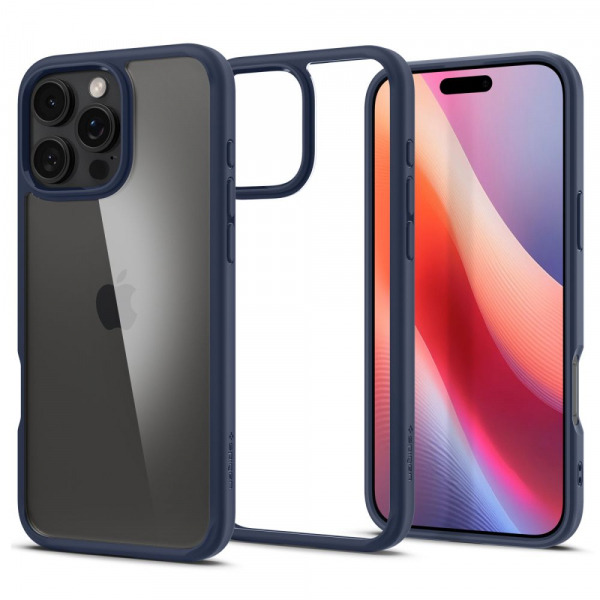 Husa pentru Apple iPhone 16 Pro, Spigen, Ultra Hybrid, Bleumarin ACS08126