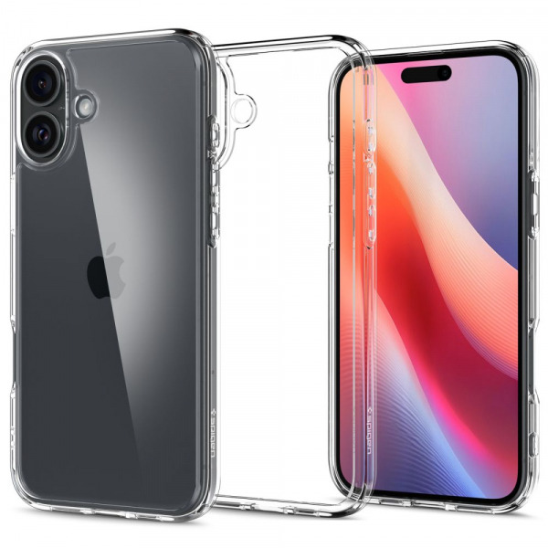 Husa pentru Apple iPhone 16, Spigen, Ultra Hybrid, Transparenta
