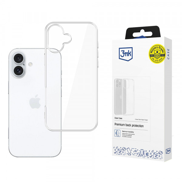 Husa pentru Apple iPhone 17, 3MK, Clear, Transparenta