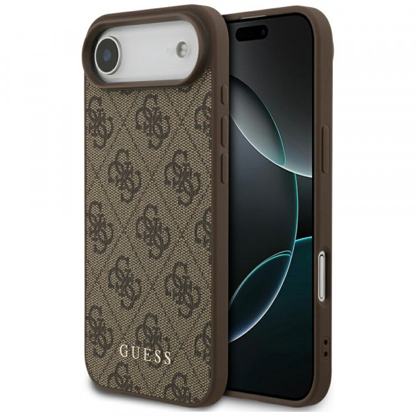 Husa pentru Apple iPhone 17 Air, Guess, 4G Classic, Maro