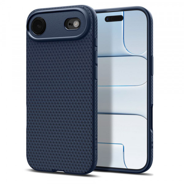 Husa pentru Apple iPhone 17 Air, Spigen, Liquid Air, Bleumarin ACS10303