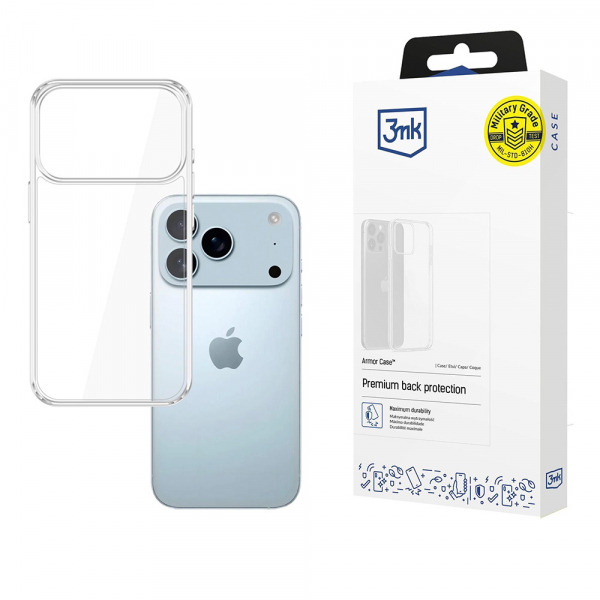 Husa pentru Apple iPhone 18 Pro Max / 17 Pro Max, 3MK, Armor, Transparenta