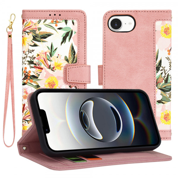 Husa pentru Apple iPhone 17e / 16e, Techsuit, FlipCraft, Roz