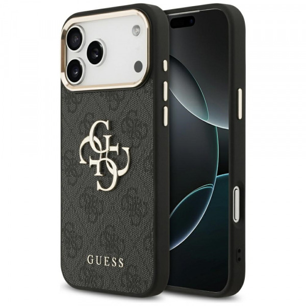 Husa pentru Apple iPhone 18 Pro Max / 17 Pro Max, Guess, 4G Big Classic Logo, Neagra