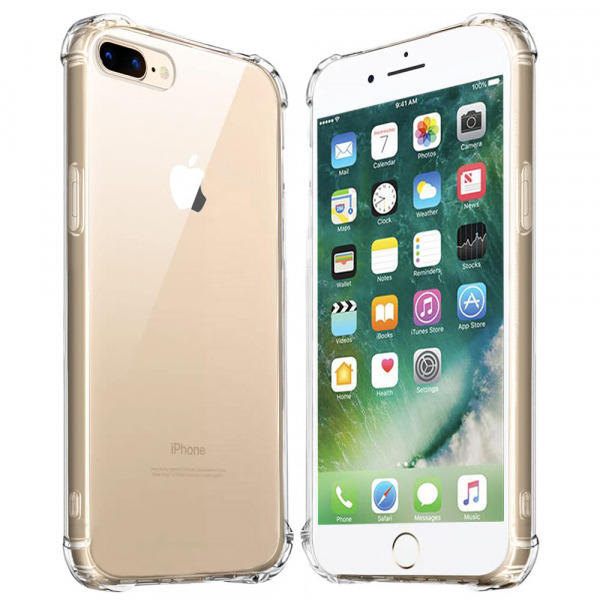 Husa pentru Apple iPhone 8 Plus / 7 Plus, Techsuit, Shockproof Clear, Transparenta