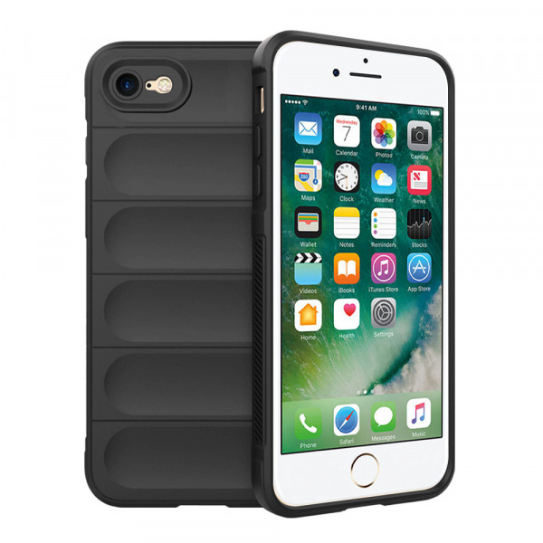 Husa pentru Apple iPhone SE (2022) / SE (2020) / 8 / 7, Techsuit, Magic Shield, Neagra