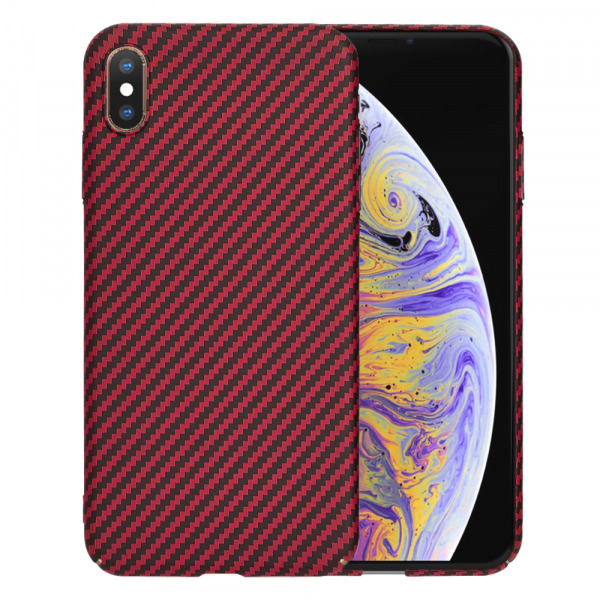 Husa pentru Apple iPhone XS Max, Techsuit, Carbonite FiberShell, Rosie