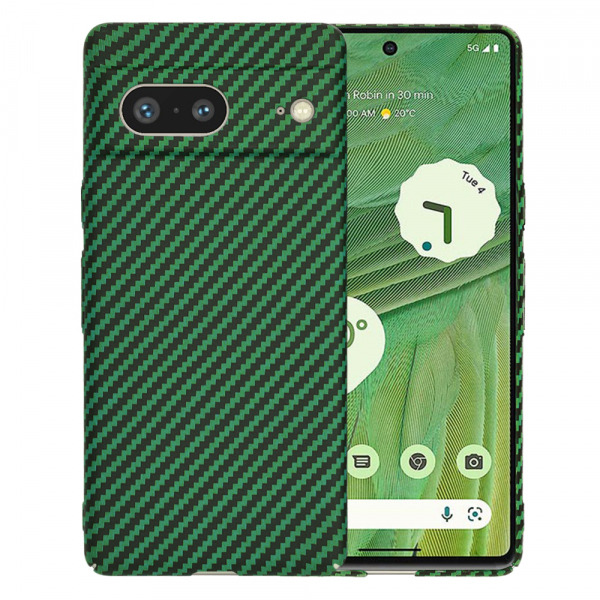Husa pentru Google Pixel 7, Techsuit, Carbonite FiberShell, Verde