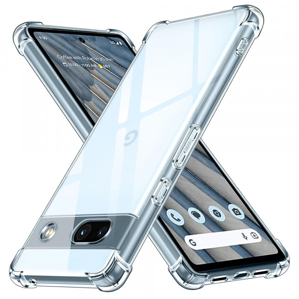 Husa pentru Google Pixel 7a, Techsuit, Shockproof Clear, Transparenta