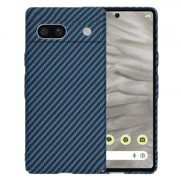 Husa pentru Google Pixel 7a, Techsuit, Carbonite FiberShell, Turcoaz
