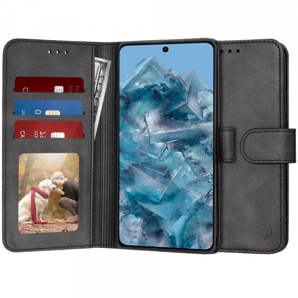 Husa pentru Google Pixel 8 Pro, Techsuit, Diary Book, Neagra