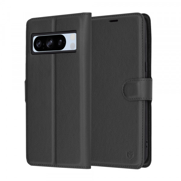 Husa pentru Google Pixel 8 Pro, Techsuit, Leather Folio, Neagra
