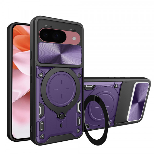 Husa pentru Google Pixel 9 / 9 Pro, Techsuit, CamGuard Pro, Mov