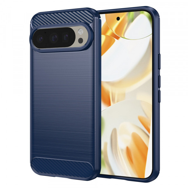 Husa pentru Google Pixel 9 / 9 Pro, Techsuit, Carbon, Albastra