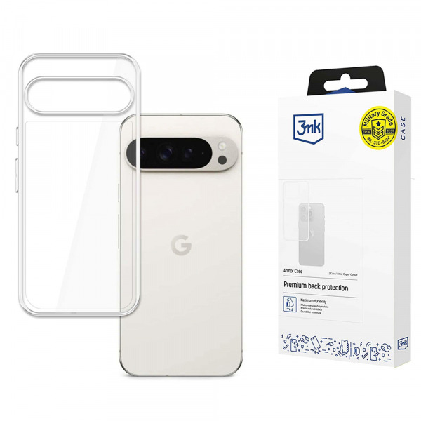Husa pentru Google Pixel 9 Pro XL, 3MK, Armor, Transparenta