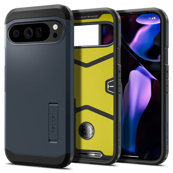 Husa pentru Google Pixel 9 Pro XL, Spigen, Tough Armor, Albastra ACS07727