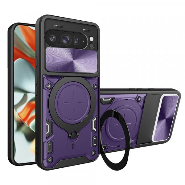 Husa pentru Google Pixel 9 Pro XL, Techsuit, CamGuard Pro, Mov