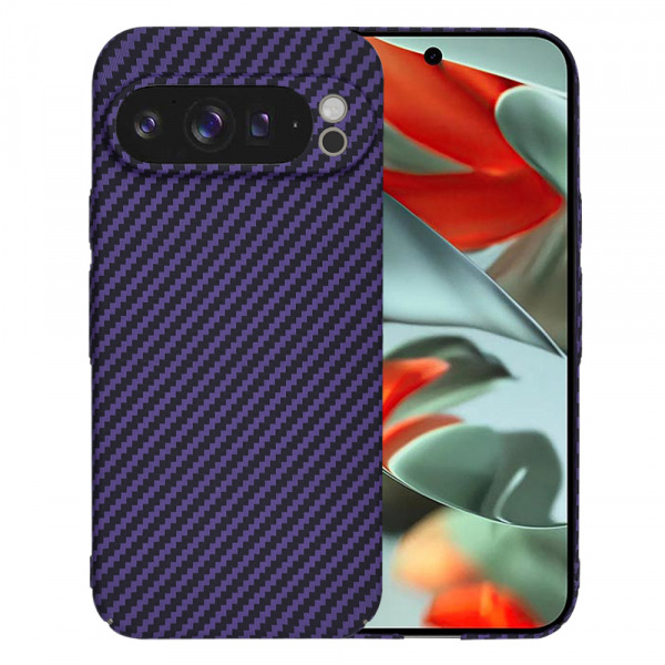 Husa pentru Google Pixel 9 Pro XL, Techsuit, Carbonite FiberShell, Mov