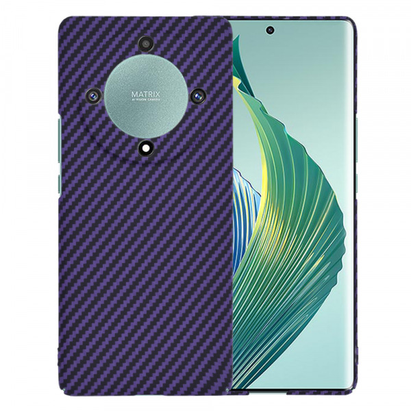 Husa pentru Honor Magic5 Lite, Techsuit, Carbonite FiberShell, Mov