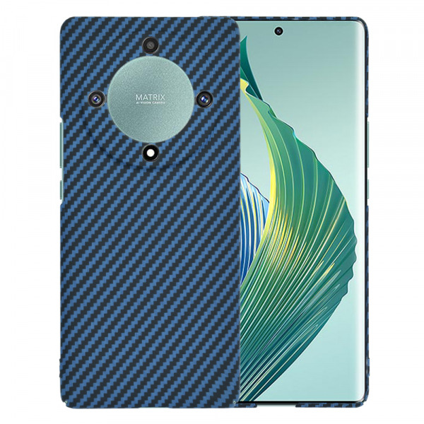 Husa pentru Honor Magic5 Lite, Techsuit, Carbonite FiberShell, Turcoaz