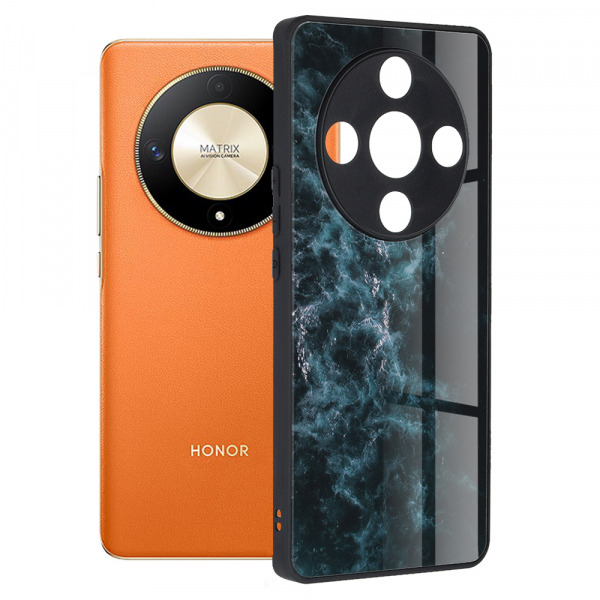 Husa pentru Honor Magic6 Lite, Techsuit, Glaze, Albastra