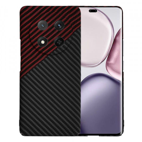 Husa pentru Honor X9c / Magic7 Lite, Techsuit, Carbonite FiberShell, Neagra Rosie