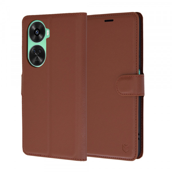 Husa pentru Huawei nova 11 SE / nova 12 SE, Techsuit, Leather Folio, Maro