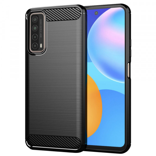 Husa pentru Huawei P smart 2021, Techsuit, Carbon, Neagra