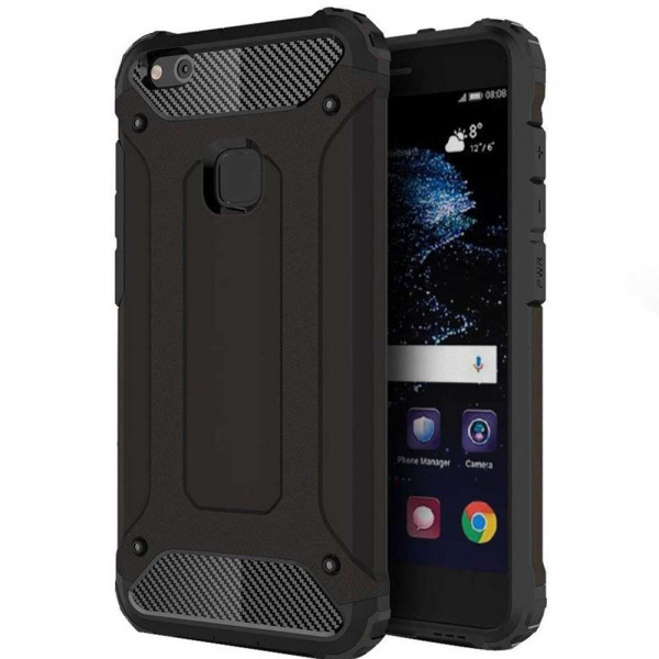 Husa pentru Huawei P10 Lite, Techsuit, Hybrid Armor, Neagra