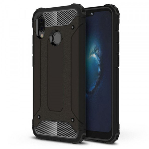 Husa pentru Huawei P20 Lite, Techsuit, Hybrid Armor, Neagra