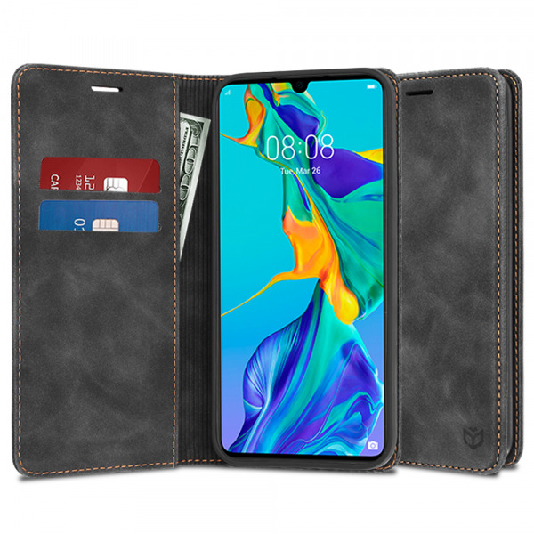 Husa pentru Huawei P30, Techsuit, Confy, Neagra