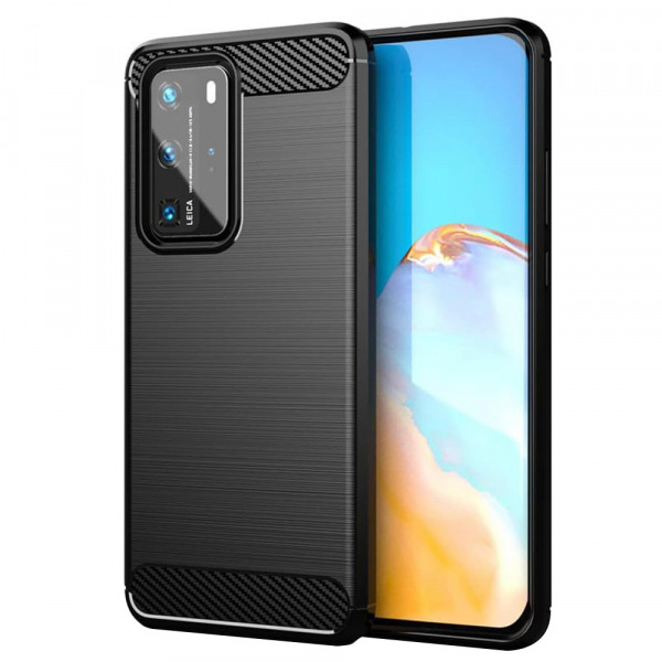 Husa pentru Huawei P40 Pro, Techsuit, Carbon, Neagra